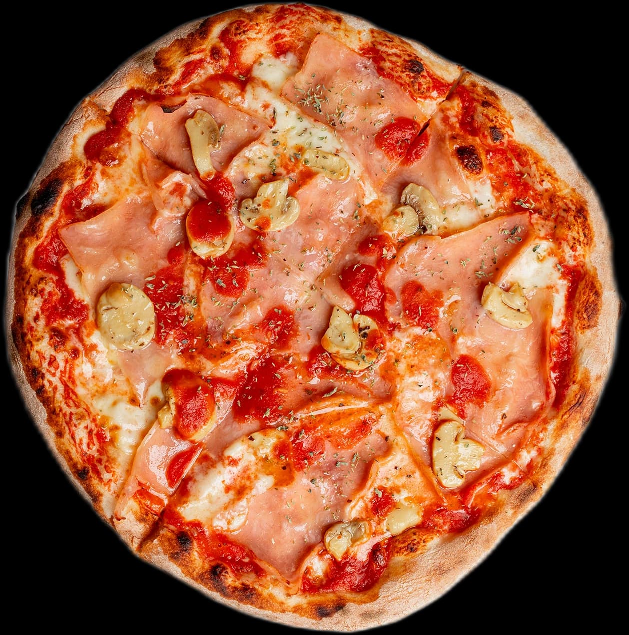 Prosciutto & Mushroom Pizza