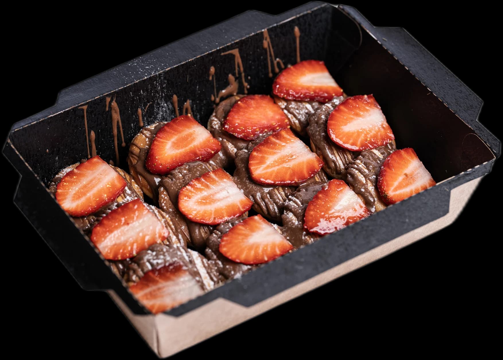 Nutella & Strawberries Mini Pancakes